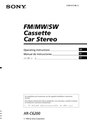 Sony XR-C6200 Manual De Instrucciones