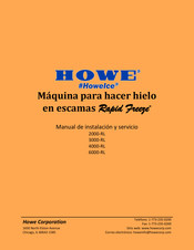 Howe Rapid Freeze 6000-RL Manual De Instalación Y Servicio