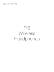 Bowers & Wilkins PI3 Instrucciones De Funcionamiento