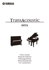 Yamaha TransAcoustic SHTA Manual Del Propietário