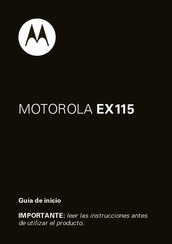 Motorola EX115 Guía De Inicio