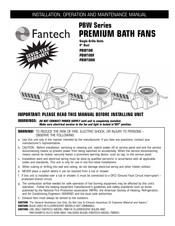 Fantech PBW100H Manual De Instalación, Funcionamiento Y Mantenimiento