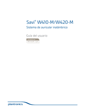 Plantronics Savi W410-M Guia Del Usuario