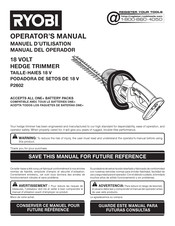 Ryobi P2602 Manual Del Operador