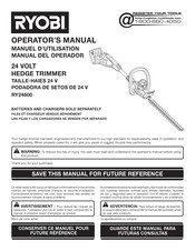Ryobi RY24600 Manual Del Operador