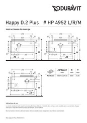DURAVIT Happy D.2 Plus Instrucciones De Montaje