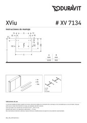 DURAVIT XViu XV 7134 Instrucciones De Montaje