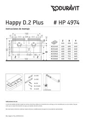 DURAVIT Happy D.2 Plus Instrucciones De Montaje