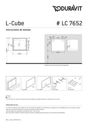 DURAVIT LC 7652 Instrucciones De Montaje