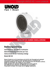 Unold Rondo Oscillating Instrucciones De Uso