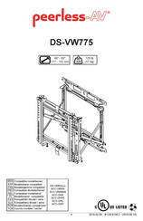 peerless-AV DS-VW775 Manual De Instrucciones