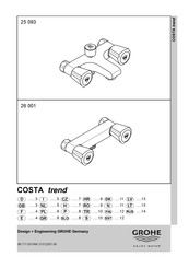 Grohe COSTA trend 25 093 Manual De Instrucciones