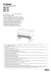 Canon imagePROGRAF RU-61 Guía De Configuración