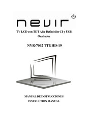 Nevir NVR-7062 TTGHD-19 Manual De Instrucciones