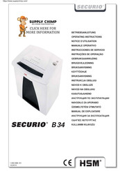 HSM SECURIO B 34 Instrucciones De Servicio