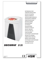 HSM SECURIO B35 Instrucciones De Servicio