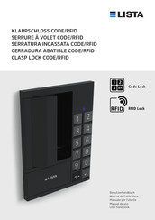 Lista CLASP LOCK CODE/RFID Manual De Uso