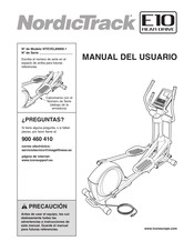 NordicTrack E10 REAR DRIVE Manual Del Usuario