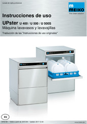 Meiko UPster U 400 Instrucciones De Uso