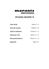 Marantz professional Studio Scope 3 Guia Del Usuario