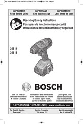 Bosch 26614 Instrucciones De Funcionamiento Y Seguridad