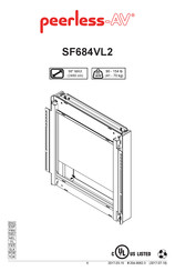 peerless-AV SF684VL2 Manual Del Usuario