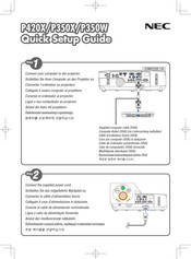 NEC P350X Guia De Inicio Rapido