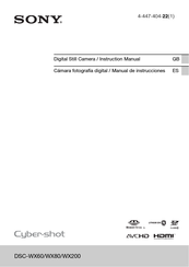 Sony Cyber-shot DSC-WX80 Manual De Instrucciones