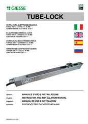 GIESSE TUBE-LOCK Manual De Uso E Instalación