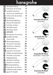 Hansgrohe Crometta 85 Vario 28607000 Instrucciones De Montaje