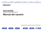 Denon DCD-2500NE Manual Del Usuario