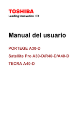 Toshiba Satelliite Pro A40-D Manual Del Usuario