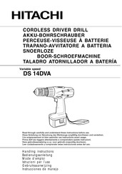 Hitachi DS 14DVA Instrucciones De Manejo