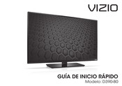 Vizio D390-B0 Guia De Inicio Rapido