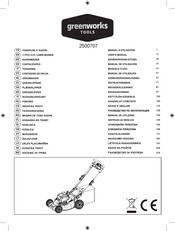 GreenWorks Tools 2500707 Manual De Utilización