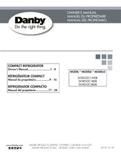 Danby DCR032C1BDB Manual Del Propietário