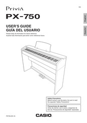 Casio Privia PX-750 Guia Del Usuario