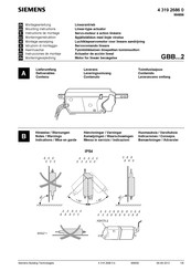 Siemens GBB Serie Instrucciones De Montaje