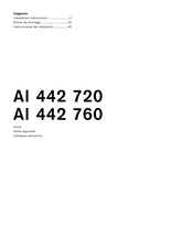 Gaggenau AI 442 720 Instrucciones De Instalación