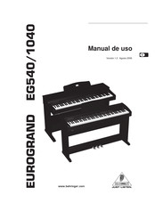 Behringer EUROGRAND EG1040 Manual De Uso