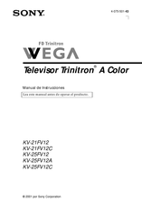 Sony WEGA Trinitron KV-21FV12 Manual De Instrucciones