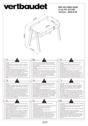 VERTBAUDET 70501-0235 Manual De Instrucciones