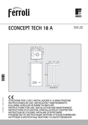 Ferroli ECONCEPT TECH 18 A Instrucciones De Uso