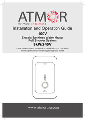 Atmor 100V 9kW Guía De Instalación Y Manejo