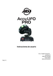 ADJ Accu UFO PRO Instrucciones De Usuario