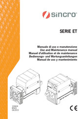 Sincro ET Serie Manual De Uso Y Mantenimiento