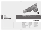 Bosch GSA 18 V-LI Professional Manual Original