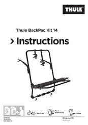 Thule BackPac Kit 14 Manual De Instrucciones