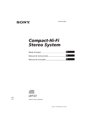 Sony LBT-G1 Manual De Instrucciones