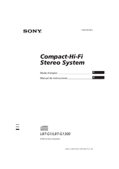 Sony LBT-G1 Manual De Instrucciones